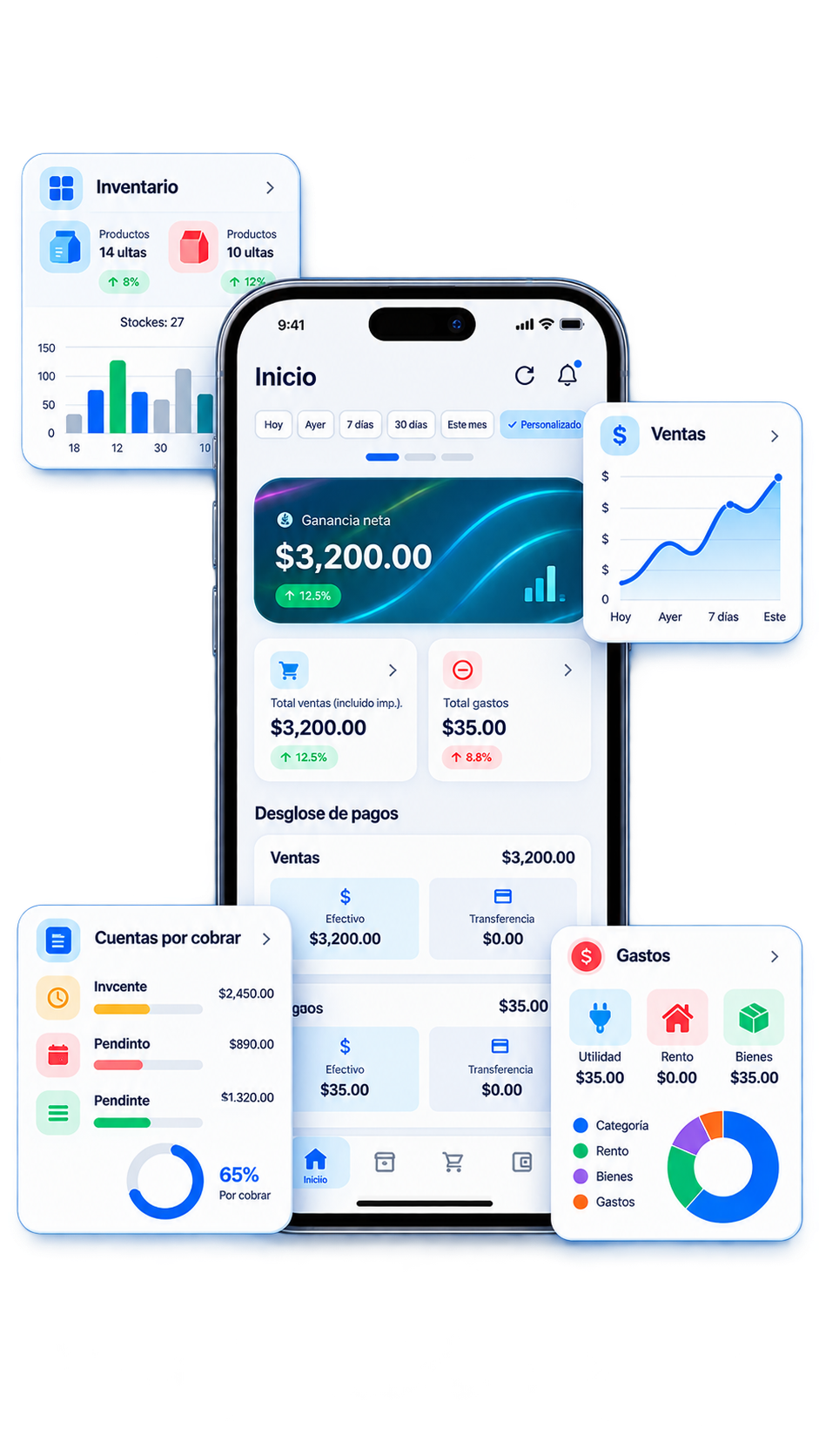 Alaskyta - Control de ventas, inventario y gastos